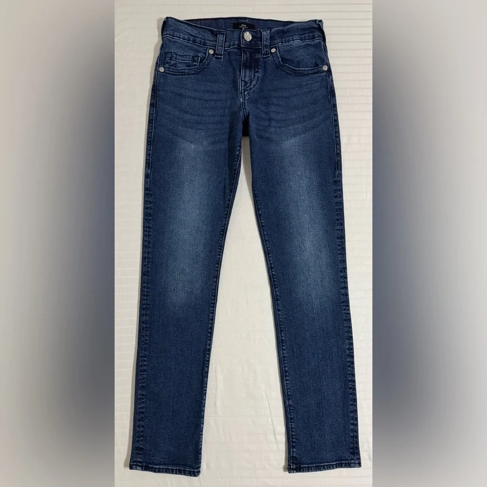 True Religion Geno Relaxed Slim Jeans Men’s 30x33 Blue Dark Wash Stretch